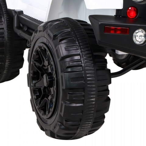 Auto na akumulator All Terrain dla dzieci Biały Terenówka typu jeep + Pilot + Światła Dźwięki Auto na akumulator All Terrain dla dzieci Biały Terenówka typu jeep + Pilot + Światła Dźwięki