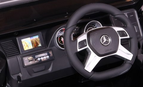 Auto na akumulator Mercedes AMG G65 dla dzieci Biały + Lakierowany + Bagażnik + Światła Dźwięki Auto na akumulator Mercedes AMG G65 dla dzieci Biały + Lakierowany + Bagażnik + Światła Dźwięki