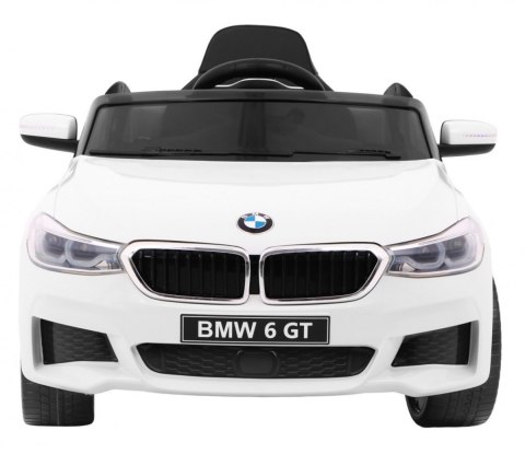 BMW 6 GT Autko na akumulator Biały + Pilot + Wolny Start + EVA + Pasy + LED MP3 BMW 6 GT Autko na akumulator Biały + Pilot + Wolny Start + EVA + Pasy + LED MP3