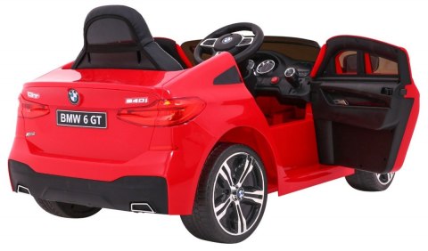 BMW 6 GT Autko na akumulator Czerwony + Pilot + Wolny Start + EVA + Pasy + LED MP3 BMW 6 GT Autko na akumulator Czerwony + Pilot + Wolny Start + EVA + Pasy + LED MP3