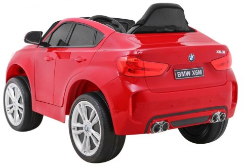 BMW X6M Elektryczne Autko dla dzieci Lakier Czerwony + Pilot + EVA + Wolny Start + Audio + LED BMW X6M Elektryczne Autko dla dzieci Lakier Czerwony + Pilot + EVA + Wolny Start + Audio + LED