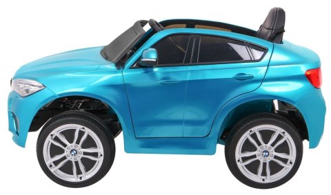 BMW X6M Elektryczne Autko dla dzieci Lakier Niebieski + Pilot + EVA + Wolny Start + Audio + LED BMW X6M Elektryczne Autko dla dzieci Lakier Niebieski + Pilot + EVA + Wolny Start + Audio + LED
