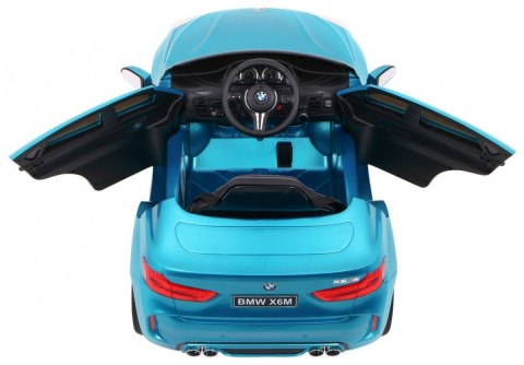 BMW X6M Elektryczne Autko dla dzieci Lakier Niebieski + Pilot + EVA + Wolny Start + Audio + LED BMW X6M Elektryczne Autko dla dzieci Lakier Niebieski + Pilot + EVA + Wolny Start + Audio + LED