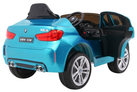 BMW X6M Elektryczne Autko dla dzieci Lakier Niebieski + Pilot + EVA + Wolny Start + Audio + LED BMW X6M Elektryczne Autko dla dzieci Lakier Niebieski + Pilot + EVA + Wolny Start + Audio + LED