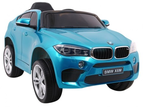 BMW X6M Elektryczne Autko dla dzieci Lakier Niebieski + Pilot + EVA + Wolny Start + Audio + LED BMW X6M Elektryczne Autko dla dzieci Lakier Niebieski + Pilot + EVA + Wolny Start + Audio + LED