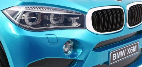 BMW X6M Elektryczne Autko dla dzieci Lakier Niebieski + Pilot + EVA + Wolny Start + Audio + LED BMW X6M Elektryczne Autko dla dzieci Lakier Niebieski + Pilot + EVA + Wolny Start + Audio + LED