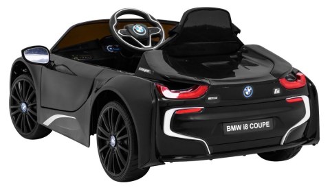 BMW I8 Lift Auto na akumulator Czarny + Pilot + Wolny Start + 3-pkt pasy + MP3 USB + LED BMW I8 Lift Auto na akumulator Czarny + Pilot + Wolny Start + 3-pkt pasy + MP3 USB + LED