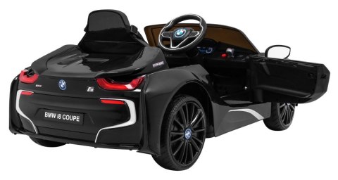 BMW I8 Lift Auto na akumulator Czarny + Pilot + Wolny Start + 3-pkt pasy + MP3 USB + LED BMW I8 Lift Auto na akumulator Czarny + Pilot + Wolny Start + 3-pkt pasy + MP3 USB + LED