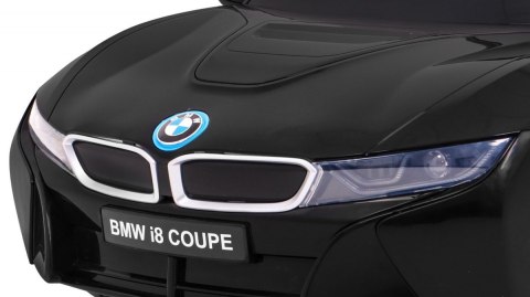 BMW I8 Lift Auto na akumulator Czarny + Pilot + Wolny Start + 3-pkt pasy + MP3 USB + LED BMW I8 Lift Auto na akumulator Czarny + Pilot + Wolny Start + 3-pkt pasy + MP3 USB + LED