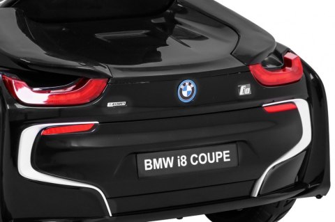 BMW I8 Lift Auto na akumulator Czarny + Pilot + Wolny Start + 3-pkt pasy + MP3 USB + LED BMW I8 Lift Auto na akumulator Czarny + Pilot + Wolny Start + 3-pkt pasy + MP3 USB + LED