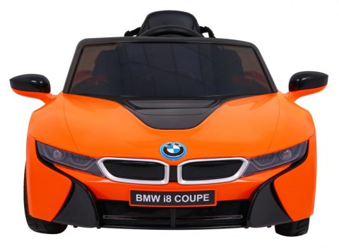 BMW I8 Lift Auto na akumulator Pomarańczowy + Pilot + Wolny Start + 3-pkt pasy + MP3 USB + LED BMW I8 Lift Auto na akumulator Pomarańczowy + Pilot + Wolny Start + 3-pkt pasy + MP3 USB + LED