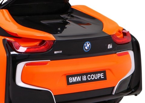 BMW I8 Lift Auto na akumulator Pomarańczowy + Pilot + Wolny Start + 3-pkt pasy + MP3 USB + LED BMW I8 Lift Auto na akumulator Pomarańczowy + Pilot + Wolny Start + 3-pkt pasy + MP3 USB + LED