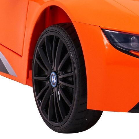 BMW I8 Lift Auto na akumulator Pomarańczowy + Pilot + Wolny Start + 3-pkt pasy + MP3 USB + LED BMW I8 Lift Auto na akumulator Pomarańczowy + Pilot + Wolny Start + 3-pkt pasy + MP3 USB + LED