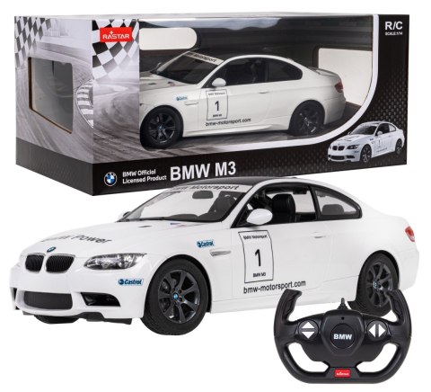 BMW M3 biały RASTAR model 1:14 Zdalnie sterowane auto + Pilot 2,4 GHz BMW M3 biały RASTAR model 1:14 Zdalnie sterowane auto + Pilot 2,4 GHz