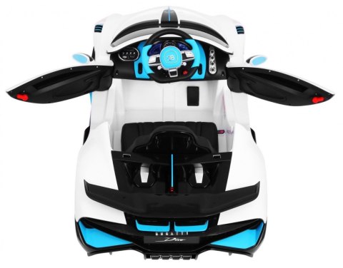 Bugatti Divo Autko na akumulator dla dzieci Biały + Pilot + EVA + Wolny Start + LED MP3 Bugatti Divo Autko na akumulator dla dzieci Biały + Pilot + EVA + Wolny Start + LED MP3