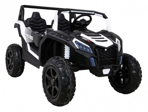 Buggy ATV Strong Racing dla 2 dzieci Biały + Silnik bezszczotkowy + Pompowane koła + Audio LED Buggy ATV Strong Racing dla 2 dzieci Biały + Silnik bezszczotkowy + Pompowane koła + Audio LED