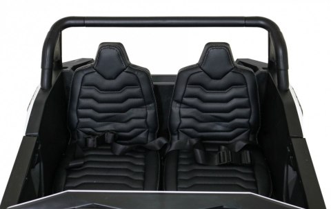 Buggy ATV Strong Racing dla 2 dzieci Biały + Silnik bezszczotkowy + Pompowane koła + Audio LED Buggy ATV Strong Racing dla 2 dzieci Biały + Silnik bezszczotkowy + Pompowane koła + Audio LED