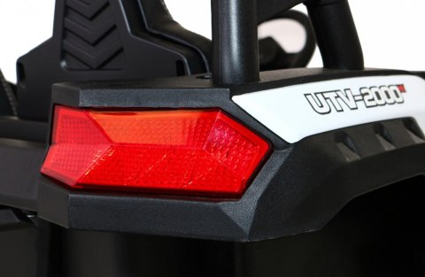 Buggy ATV Strong Racing dla 2 dzieci Biały + Silnik bezszczotkowy + Pompowane koła + Audio LED Buggy ATV Strong Racing dla 2 dzieci Biały + Silnik bezszczotkowy + Pompowane koła + Audio LED