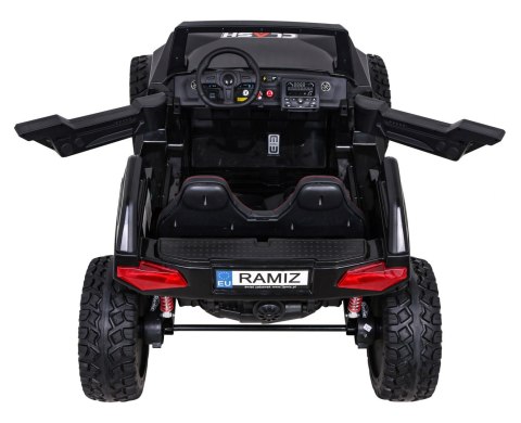Buggy Clash na akumulator dla 2 dzieci Czarny + Pilot + Napęd 4x4 + Regulacja siedzenia + Radio MP3 + LED Buggy Clash na akumulator dla 2 dzieci Czarny + Pilot + Napęd 4x4 + Regulacja siedzenia + Radio MP3 + LED