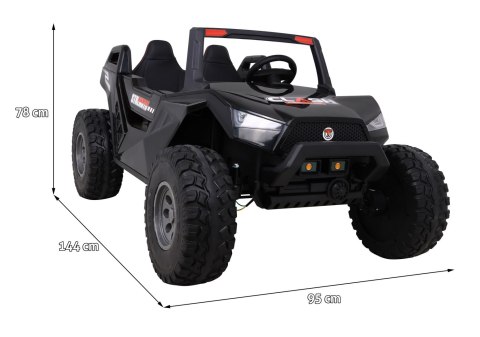 Buggy Clash na akumulator dla 2 dzieci Czarny + Pilot + Napęd 4x4 + Regulacja siedzenia + Radio MP3 + LED Buggy Clash na akumulator dla 2 dzieci Czarny + Pilot + Napęd 4x4 + Regulacja siedzenia + Radio MP3 + LED