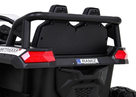 Buggy UTV 2000M Racing Auto na akumulator Biały + MP3 Dźwięki Światła + Pilot + Wolny Start Buggy UTV 2000M Racing Auto na akumulator Biały + MP3 Dźwięki Światła + Pilot + Wolny Start