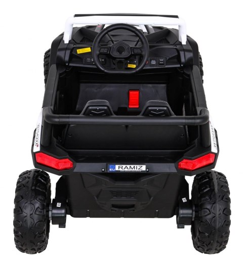 Buggy UTV 2000M Racing Auto na akumulator Biały + MP3 Dźwięki Światła + Pilot + Wolny Start Buggy UTV 2000M Racing Auto na akumulator Biały + MP3 Dźwięki Światła + Pilot + Wolny Start