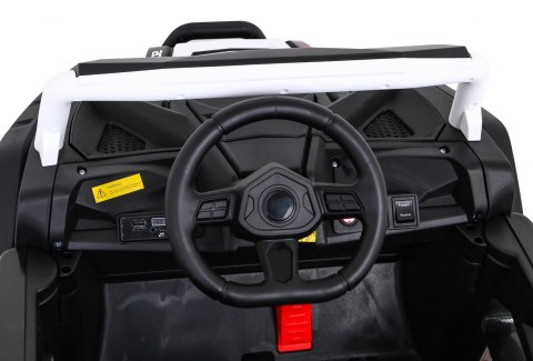 Buggy UTV 2000M Racing Auto na akumulator Biały + MP3 Dźwięki Światła + Pilot + Wolny Start Buggy UTV 2000M Racing Auto na akumulator Biały + MP3 Dźwięki Światła + Pilot + Wolny Start