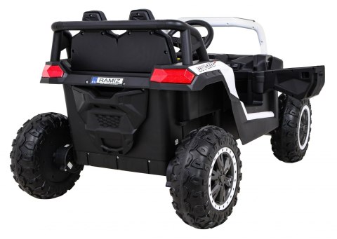 Buggy UTV 2000M Racing Auto na akumulator Biały + MP3 Dźwięki Światła + Pilot + Wolny Start Buggy UTV 2000M Racing Auto na akumulator Biały + MP3 Dźwięki Światła + Pilot + Wolny Start
