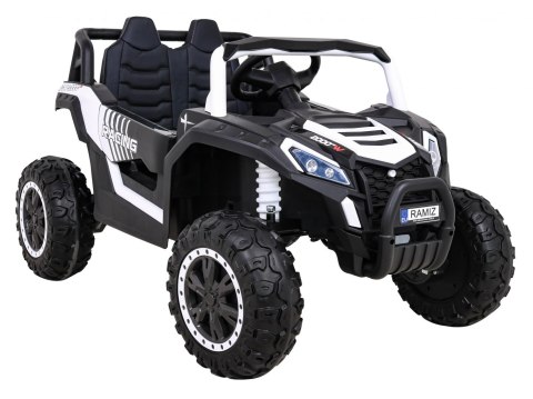Buggy UTV 2000M Racing Auto na akumulator Biały + MP3 Dźwięki Światła + Pilot + Wolny Start Buggy UTV 2000M Racing Auto na akumulator Biały + MP3 Dźwięki Światła + Pilot + Wolny Start