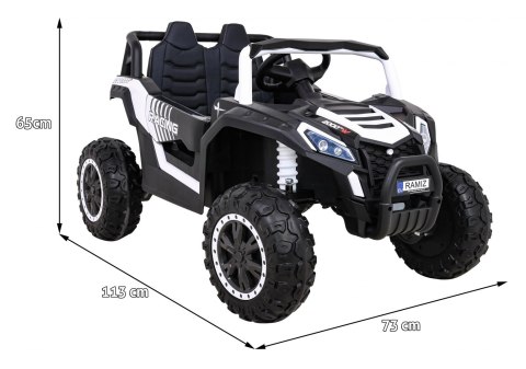 Buggy UTV 2000M Racing Auto na akumulator Biały + MP3 Dźwięki Światła + Pilot + Wolny Start Buggy UTV 2000M Racing Auto na akumulator Biały + MP3 Dźwięki Światła + Pilot + Wolny Start