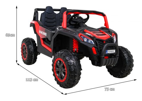 Buggy UTV 2000M Racing Auto na akumulator Czerwony + MP3 Dźwięki Światła + Pilot + Wolny Start Buggy UTV 2000M Racing Auto na akumulator Czerwony + MP3 Dźwięki Światła + Pilot + Wolny Start
