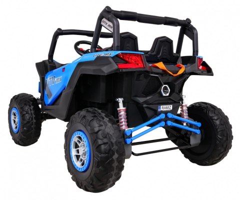 Buggy UTV-MX na akumulator dla dzieci Niebieski + Napęd 4x4 + Pilot + Audio LED + Schowek + EVA + Wolny Start Buggy UTV-MX na akumulator dla dzieci Niebieski + Napęd 4x4 + Pilot + Audio LED + Schowek + EVA + Wolny Start