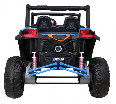 Buggy UTV-MX na akumulator dla dzieci Niebieski + Napęd 4x4 + Pilot + Audio LED + Schowek + EVA + Wolny Start Buggy UTV-MX na akumulator dla dzieci Niebieski + Napęd 4x4 + Pilot + Audio LED + Schowek + EVA + Wolny Start
