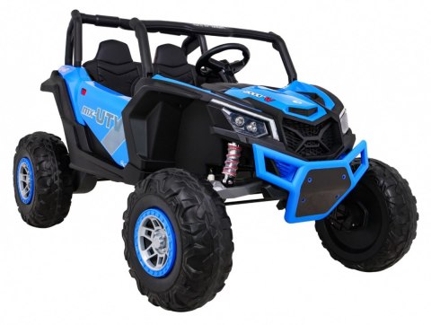 Buggy UTV-MX na akumulator dla dzieci Niebieski + Napęd 4x4 + Pilot + Audio LED + Schowek + EVA + Wolny Start Buggy UTV-MX na akumulator dla dzieci Niebieski + Napęd 4x4 + Pilot + Audio LED + Schowek + EVA + Wolny Start