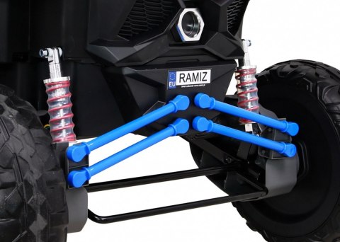 Buggy UTV-MX na akumulator dla dzieci Niebieski + Napęd 4x4 + Pilot + Audio LED + Schowek + EVA + Wolny Start Buggy UTV-MX na akumulator dla dzieci Niebieski + Napęd 4x4 + Pilot + Audio LED + Schowek + EVA + Wolny Start