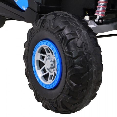 Buggy UTV-MX na akumulator dla dzieci Niebieski + Napęd 4x4 + Pilot + Audio LED + Schowek + EVA + Wolny Start Buggy UTV-MX na akumulator dla dzieci Niebieski + Napęd 4x4 + Pilot + Audio LED + Schowek + EVA + Wolny Start