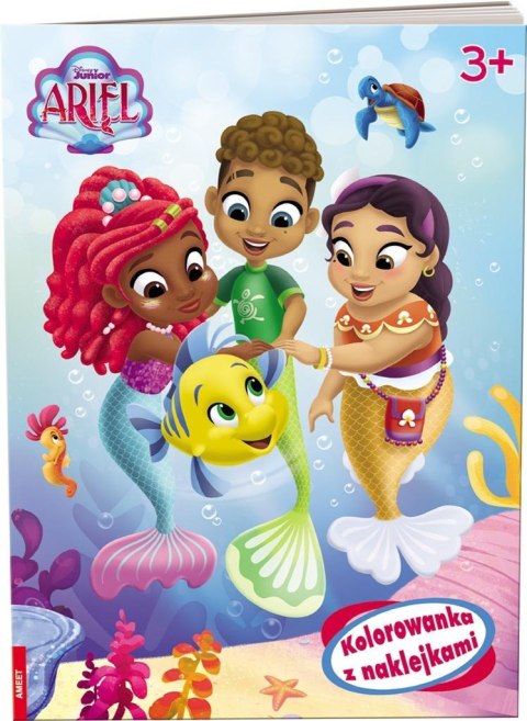Disney. Ariel. Kolorowanka z Naklejkami Disney. Ariel. Kolorowanka z Naklejkami