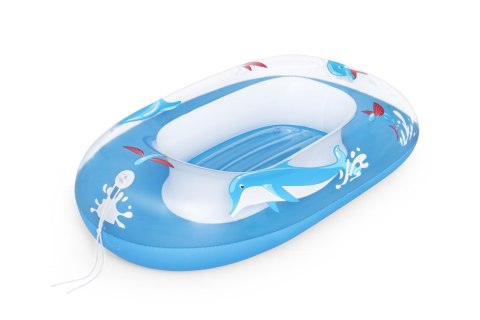 Dmuchany Ponton do pływania Delfinek dla dzieci 3+ BESTWAY 102x69cm + Dmuchane dno + Mocne uchwyty Dmuchany Ponton do pływania Delfinek dla dzieci 3+ BESTWAY 102x69cm + Dmuchane dno + Mocne uchwyty