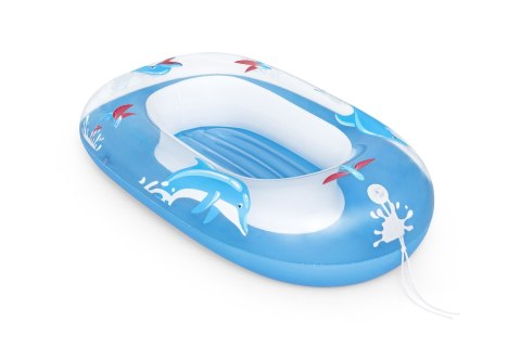 Dmuchany Ponton do pływania Delfinek dla dzieci 3+ BESTWAY 102x69cm + Dmuchane dno + Mocne uchwyty Dmuchany Ponton do pływania Delfinek dla dzieci 3+ BESTWAY 102x69cm + Dmuchane dno + Mocne uchwyty