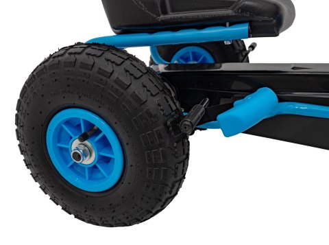 Gokart na Pedały AIR PerHour dla dzieci Niebieski + Hamulec ręczny + Pompowane koła + Regulacja siedzenia Gokart na Pedały AIR PerHour dla dzieci Niebieski + Hamulec ręczny + Pompowane koła + Regulacja siedzenia