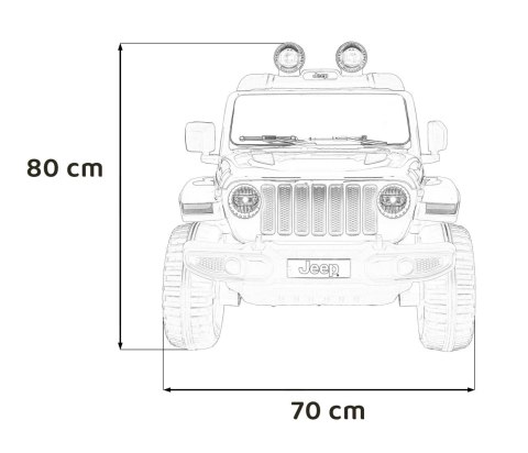 Jeep Wrangler Rubicon na akumulator dla dzieci Czarny + Pilot + Radio MP3 LED + Koła EVA Jeep Wrangler Rubicon na akumulator dla dzieci Czarny + Pilot + Radio MP3 LED + Koła EVA