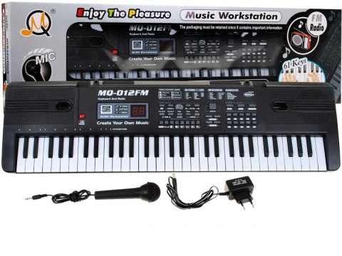 Keyboard z funkcją nauki dla dzieci 5+ Mikrofon + Nagrywanie Radio - model nr 012 Keyboard z funkcją nauki dla dzieci 5+ Mikrofon + Nagrywanie Radio - model nr 012