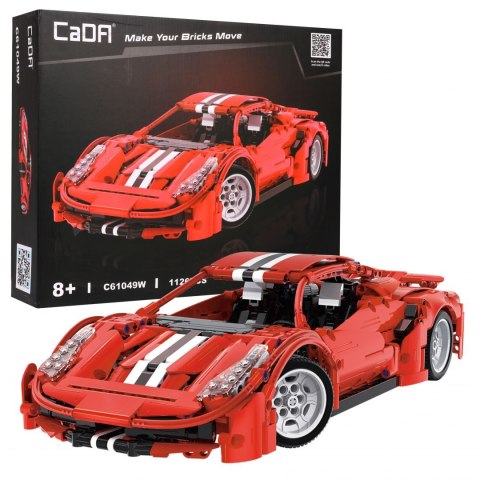 Klocki techniczne CaDA 1126 el. Wyścigówka Red Devils dla dzieci 8+ Klocki techniczne CaDA 1126 el. Wyścigówka Red Devils dla dzieci 8+