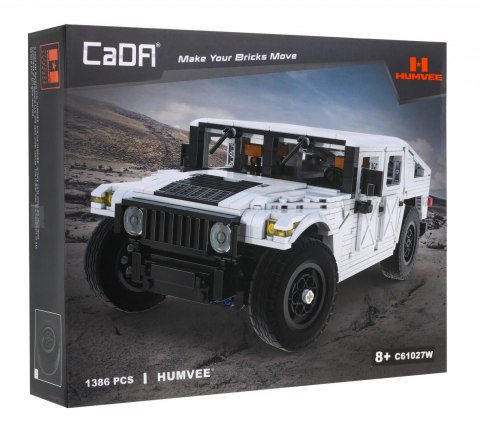 Klocki techniczne CaDA 1386 el. Humvee pojazd wojskowy 1:12 dla dzieci 8+ Klocki techniczne CaDA 1386 el. Humvee pojazd wojskowy 1:12 dla dzieci 8+