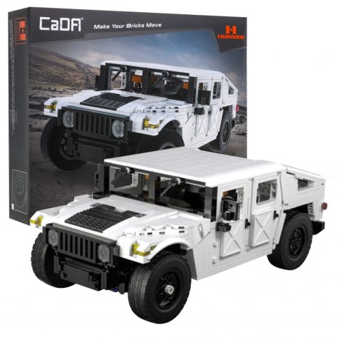 Klocki techniczne CaDA 1386 el. Humvee pojazd wojskowy 1:12 dla dzieci 8+ Klocki techniczne CaDA 1386 el. Humvee pojazd wojskowy 1:12 dla dzieci 8+