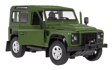 Land Rover Defender zielony RASTAR model 1:14 Zdalnie sterowanie auto + Pilot 2,4 GHz + Ręcznie otwierane drzwi Land Rover Defender zielony RASTAR model 1:14 Zdalnie sterowanie auto + Pilot 2,4 GHz + Ręcznie otwierane drzwi