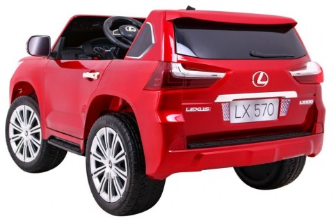 Lexus LX570 Lakierowane Autko dla 2 dzieci Czerwony + Pilot + Koła EVA + Radio MP3 LED Lexus LX570 Lakierowane Autko dla 2 dzieci Czerwony + Pilot + Koła EVA + Radio MP3 LED