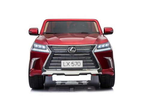 Lexus LX570 Lakierowane Autko dla 2 dzieci Czerwony + Pilot + Koła EVA + Radio MP3 LED Lexus LX570 Lakierowane Autko dla 2 dzieci Czerwony + Pilot + Koła EVA + Radio MP3 LED