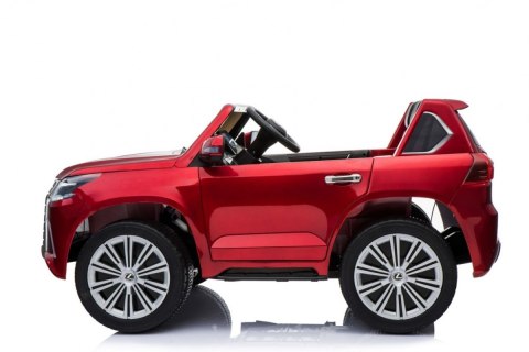 Lexus LX570 Lakierowane Autko dla 2 dzieci Czerwony + Pilot + Koła EVA + Radio MP3 LED Lexus LX570 Lakierowane Autko dla 2 dzieci Czerwony + Pilot + Koła EVA + Radio MP3 LED