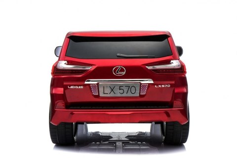 Lexus LX570 Lakierowane Autko dla 2 dzieci Czerwony + Pilot + Koła EVA + Radio MP3 LED Lexus LX570 Lakierowane Autko dla 2 dzieci Czerwony + Pilot + Koła EVA + Radio MP3 LED